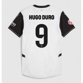 Valencia Hugo Duro #9 Hemmakläder 2024-25 Kortärmad